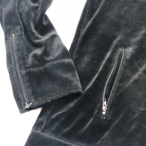 BCBGMaxAzria black velvet jacket size xl - Picture 8 of 9